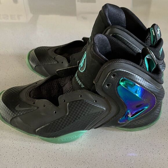 Nike Lil Penny Posite Black Hyper Jade Mens Size 11.5 (630999-002) - Picture 3 of 8